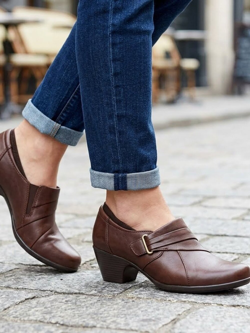 Clarks Brown Leather Ingalls Divine Loafers